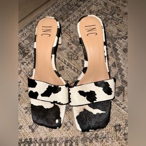 Cow Print INC Heels